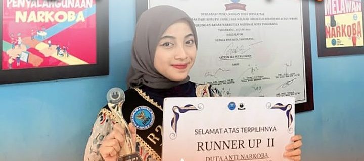 Mahasiswa FEB Prodi Akuntansi Juara 2 Duta Anti Narkoba Kota Tangerang 2022